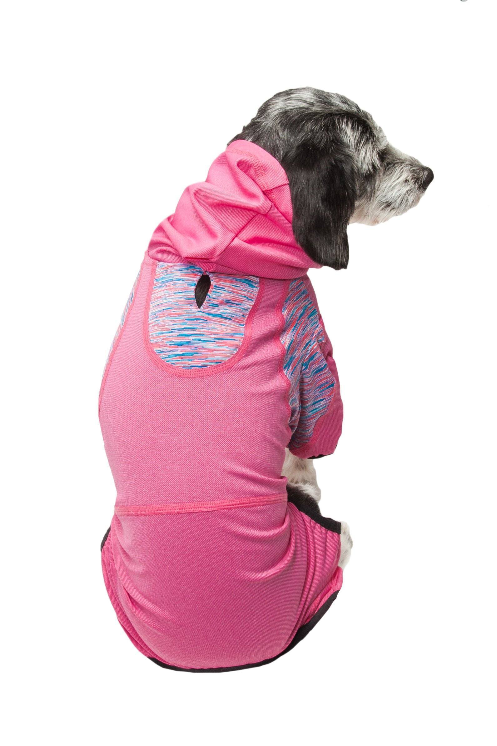 Active Pawsterity Mediumweight 4-Way-Stretch Yoga Fitness Dog Tracksuit Hoodie