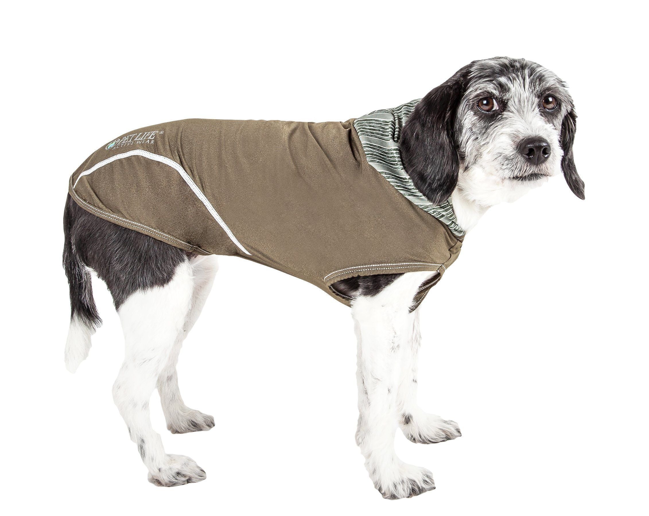 Active Pull-Rover 4-Way Stretch Sleeveless Fitness Yoga Dog T-Shirt Hoodie