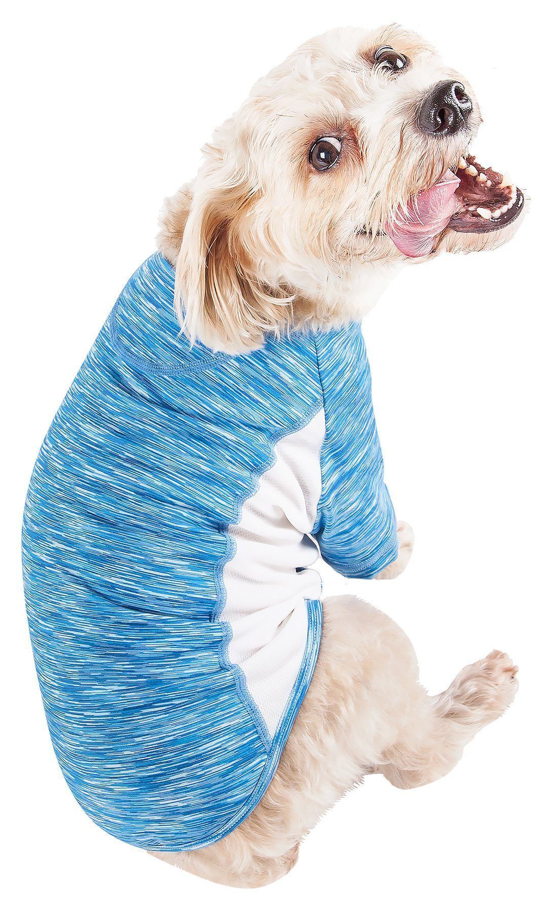 Active Warf Speed Heathered Ultra-Stretch Yoga Fitness Dog T-Shirt