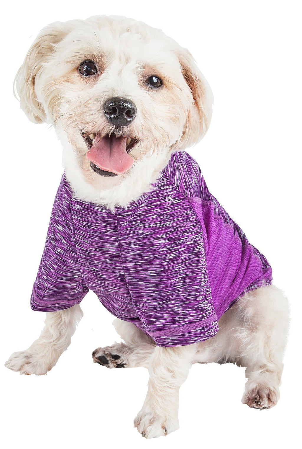 Active Warf Speed Heathered Ultra-Stretch Yoga Fitness Dog T-Shirt
