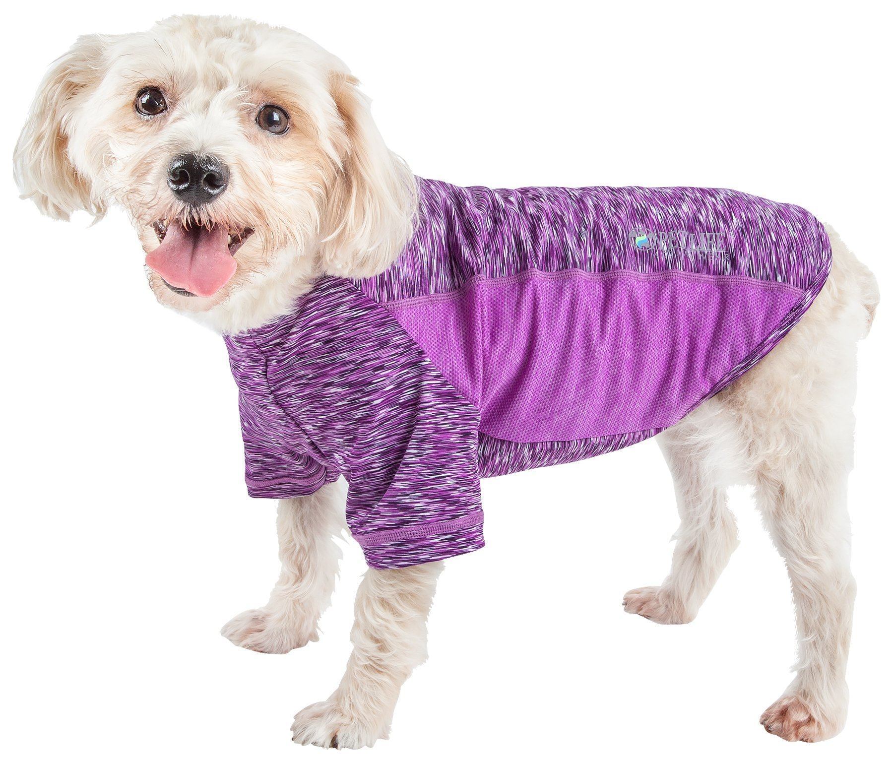 Active Warf Speed Heathered Ultra-Stretch Yoga Fitness Dog T-Shirt