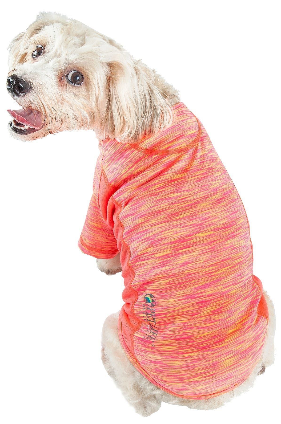 Active Warf Speed Heathered Ultra-Stretch Yoga Fitness Dog T-Shirt