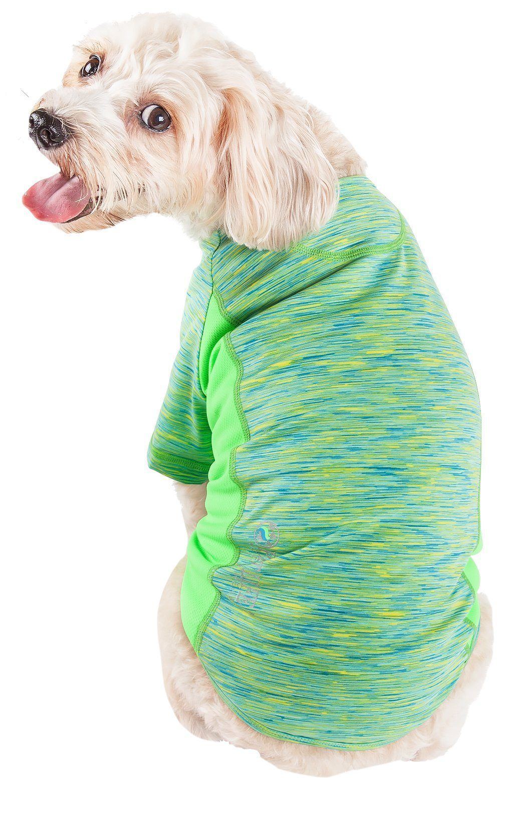 Active Warf Speed Heathered Ultra-Stretch Yoga Fitness Dog T-Shirt