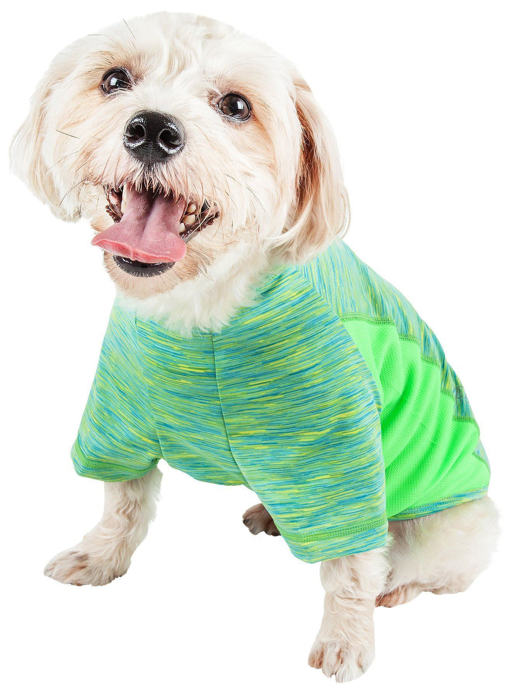 Active Warf Speed Heathered Ultra-Stretch Yoga Fitness Dog T-Shirt