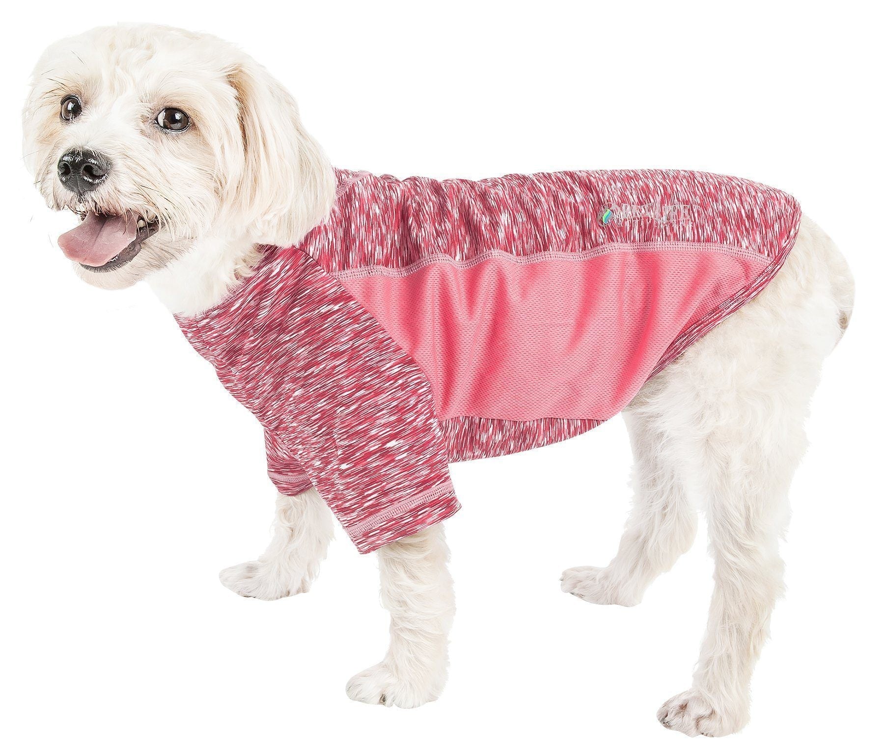 Active Warf Speed Heathered Ultra-Stretch Yoga Fitness Dog T-Shirt