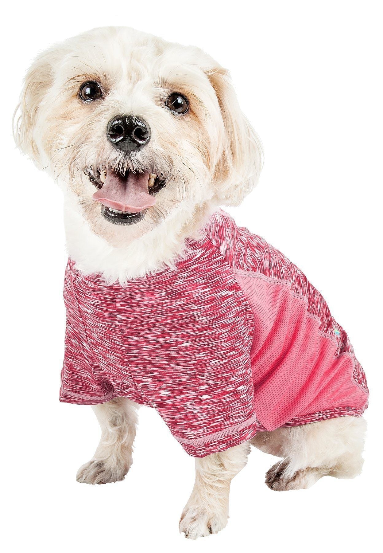 Active Warf Speed Heathered Ultra-Stretch Yoga Fitness Dog T-Shirt