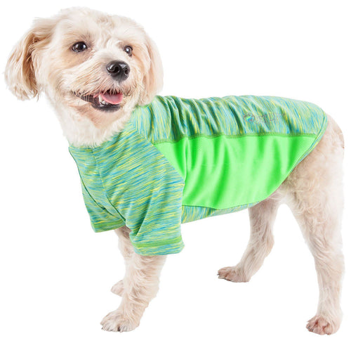 Active Warf Speed Heathered Ultra-Stretch Yoga Fitness Dog T-Shirt