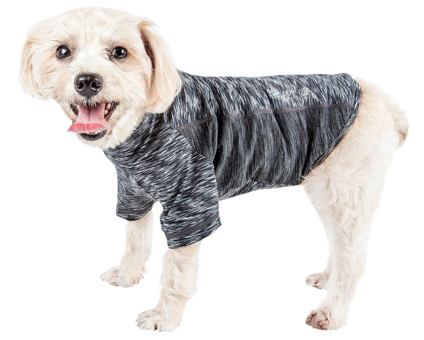 Active Warf Speed Heathered Ultra-Stretch Yoga Fitness Dog T-Shirt