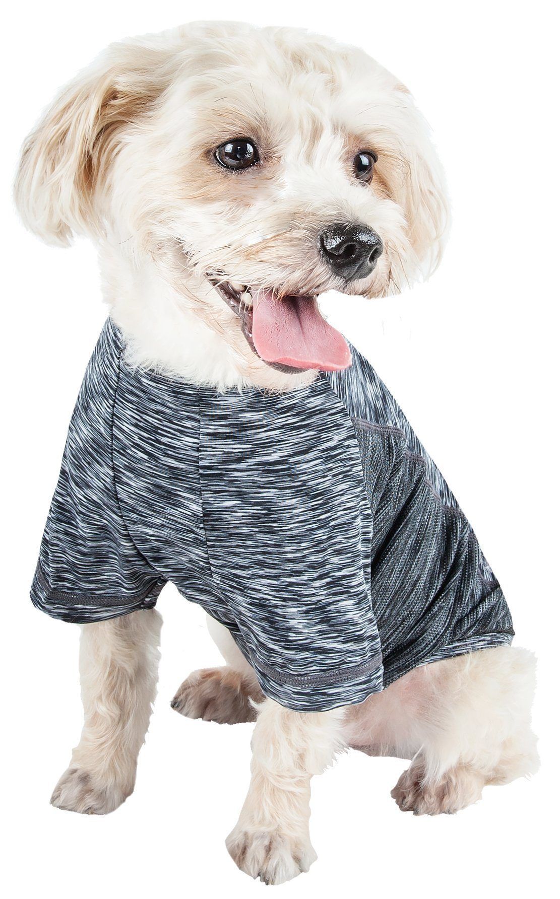 Active Warf Speed Heathered Ultra-Stretch Yoga Fitness Dog T-Shirt
