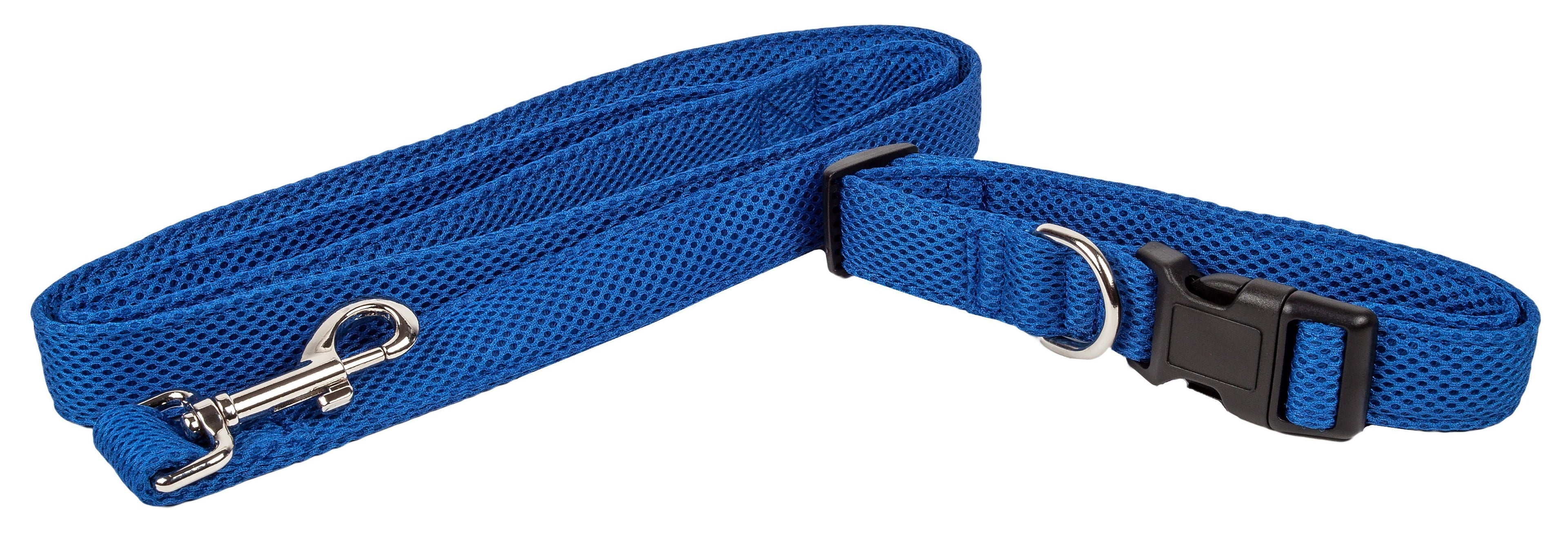 Aero Mesh 2-in-1 Breathable Adjustable Dual-Sided Mesh Dog Leash and Collar Set