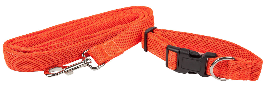 Aero Mesh 2-in-1 Breathable Adjustable Dual-Sided Mesh Dog Leash and Collar Set