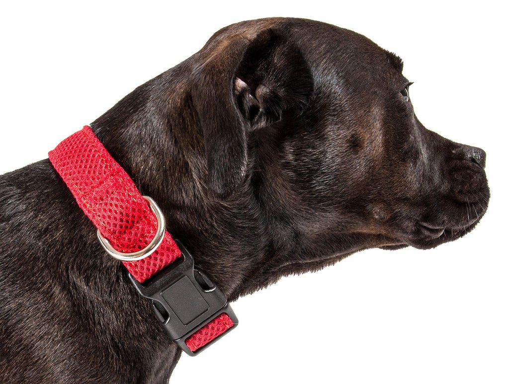 Aero Mesh Dual-Sided Breathable Adjustable Mesh Dog Collar – Multiple Colors