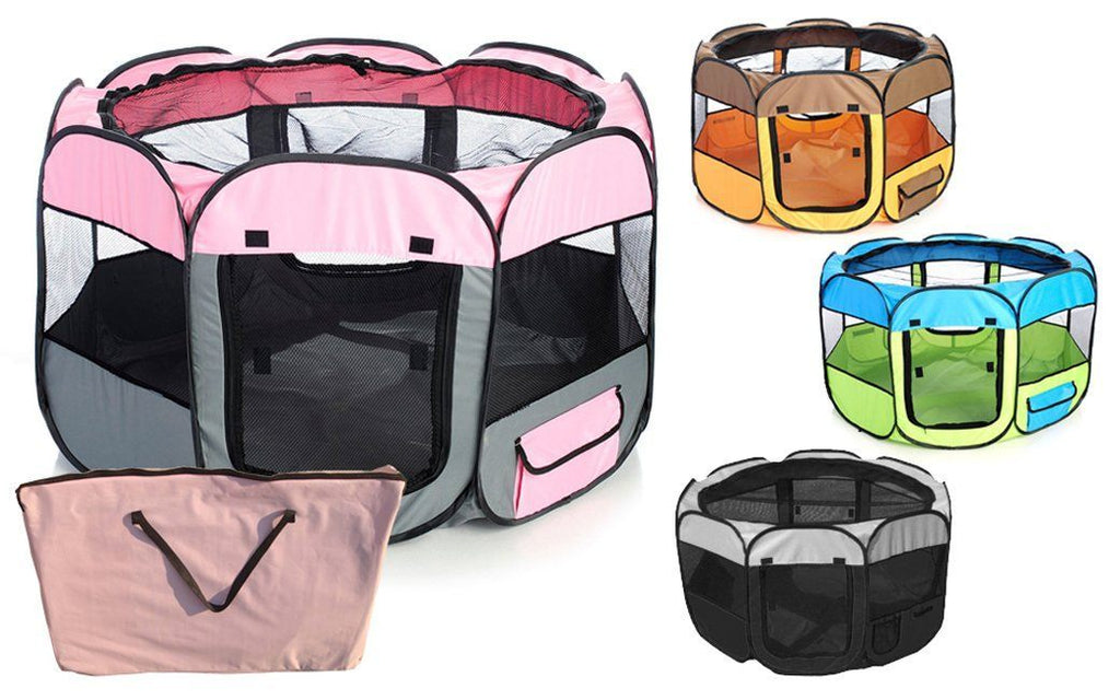All-Terrain Lightweight Folding Wire-Framed Collapsible Travel Dog Playpen