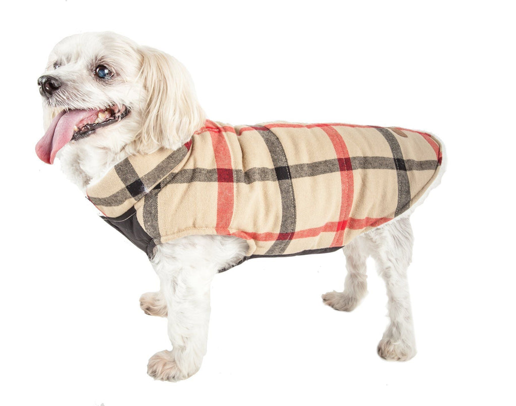 Allegiance Classical Insulated Plaid Dog Jacket