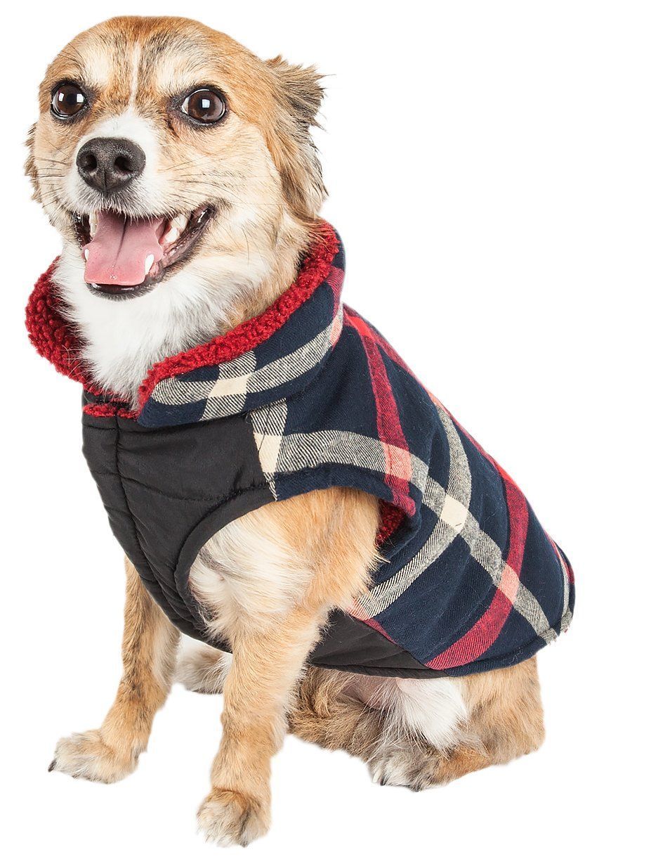 Allegiance Classical Insulated Plaid Dog Jacket