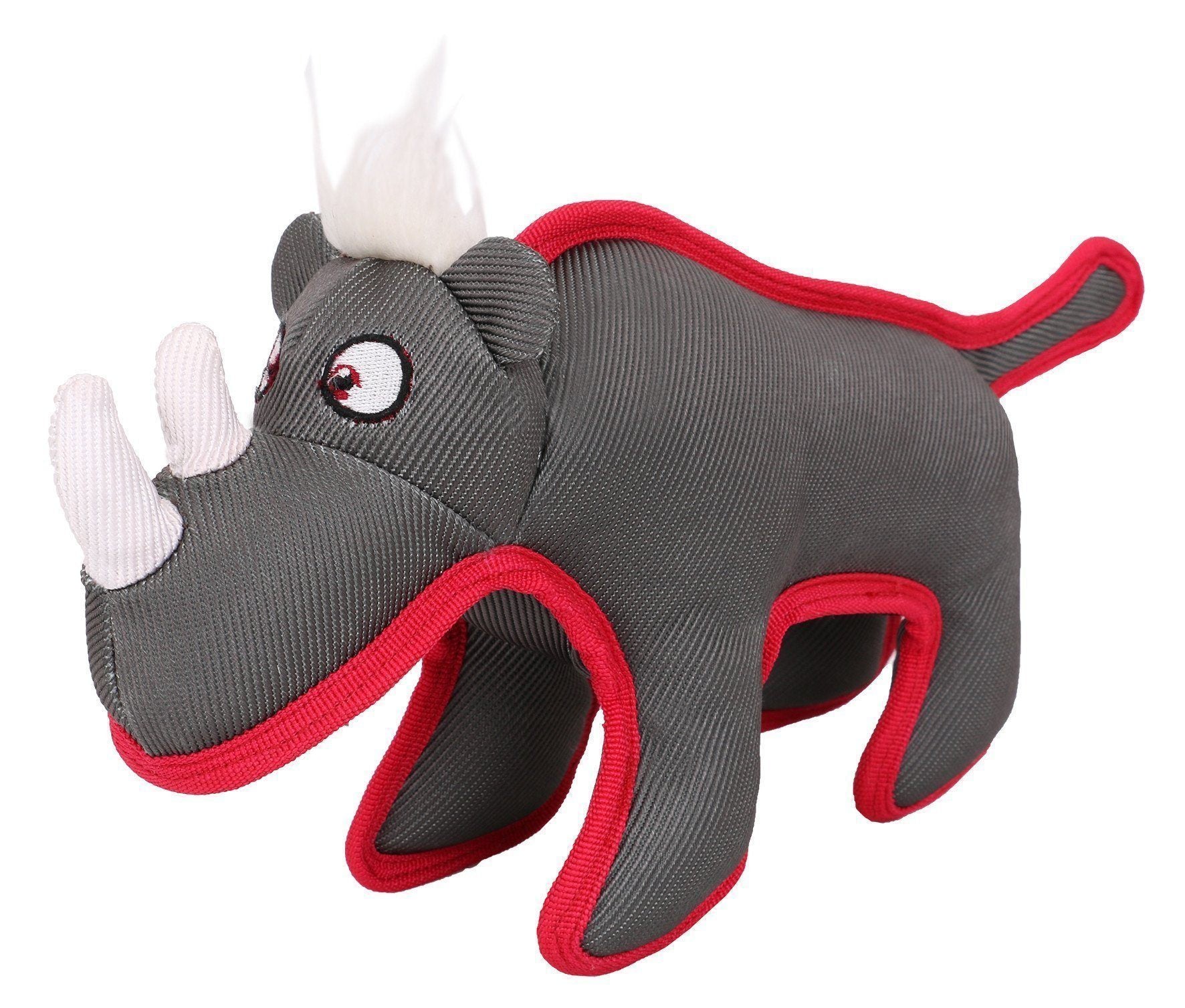 Dura-Chew Plush Animal Nylon Squeaker Dog Toy