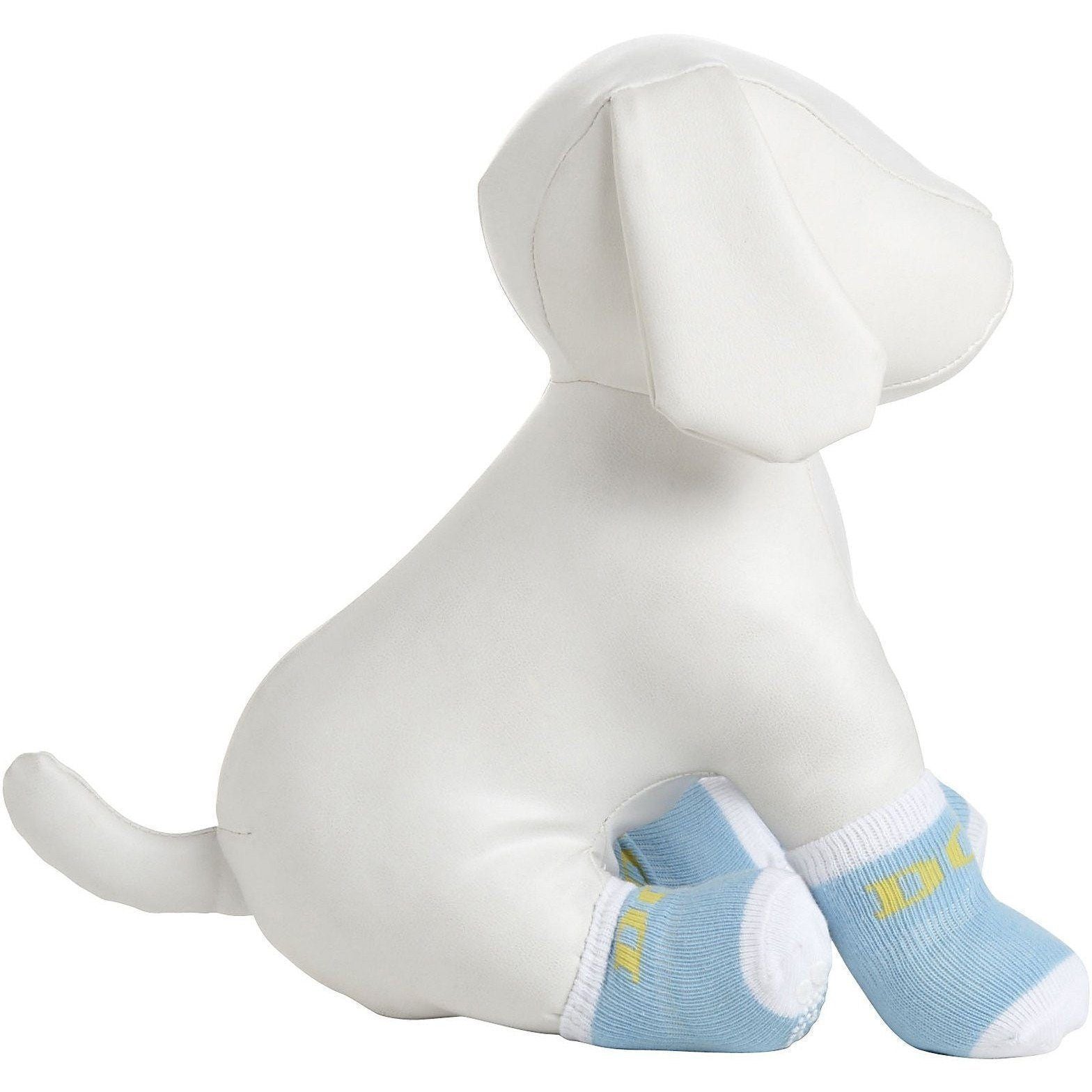 Anti-Slip Rubberized Gripped Breathable Stretch Dog Socks – Set of 4