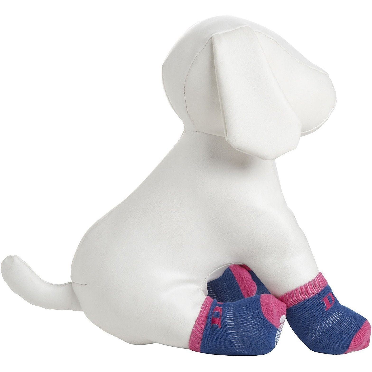 Anti-Slip Rubberized Gripped Breathable Stretch Dog Socks – Set of 4