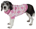 Argyle Style Ribbed Knitted Fashion Dog Sweater