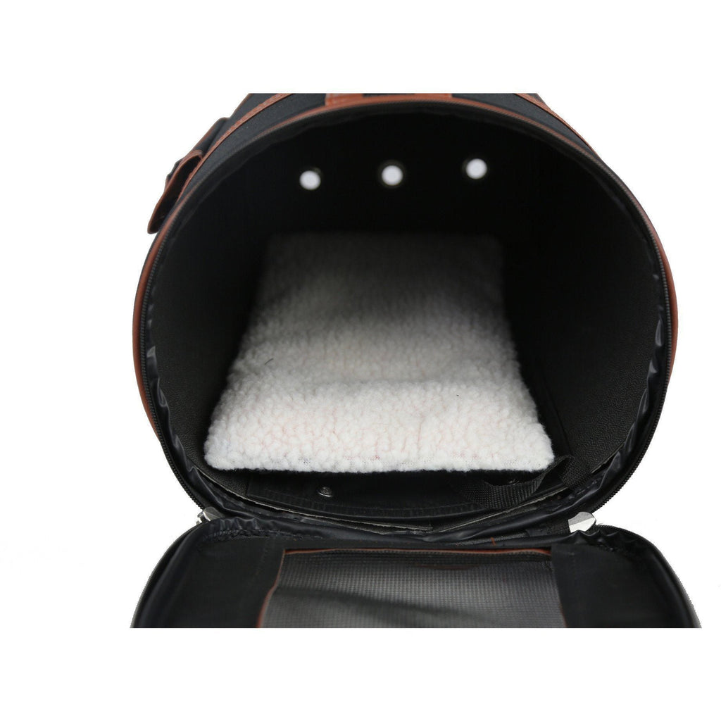 Bark Avenue Cylindrical Airline Approved Fashion Designer Pet Carrier
