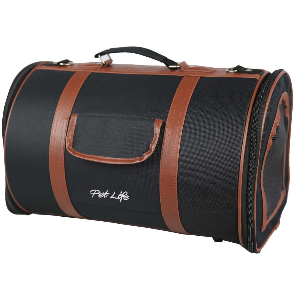 Bark Avenue Cylindrical Airline Approved Fashion Designer Pet Carrier