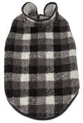 Black Boxer Classical Insulated Plaid Dog Coat
