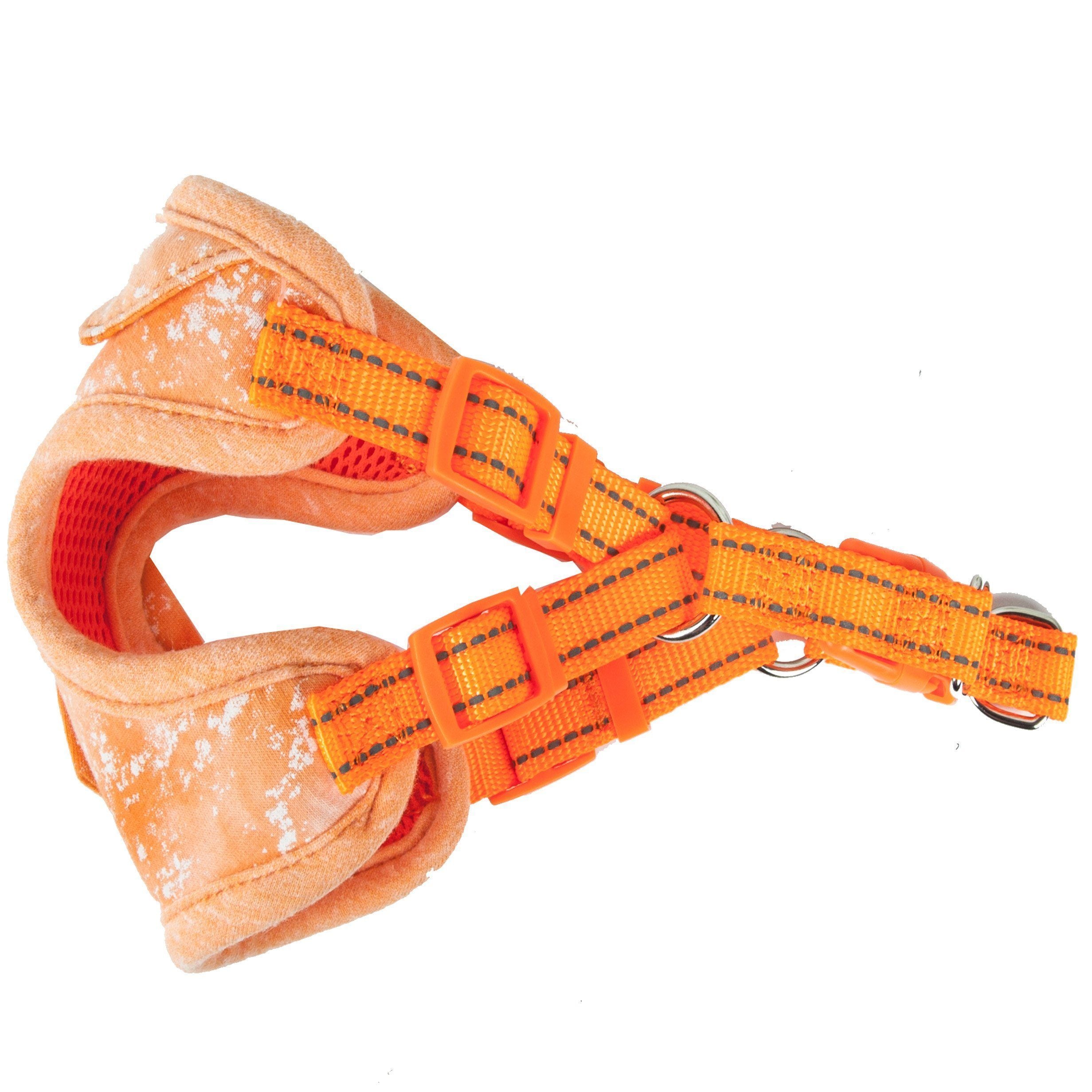 Bonatied Mesh Adjustable Dog Harness with Designer Neck Tie