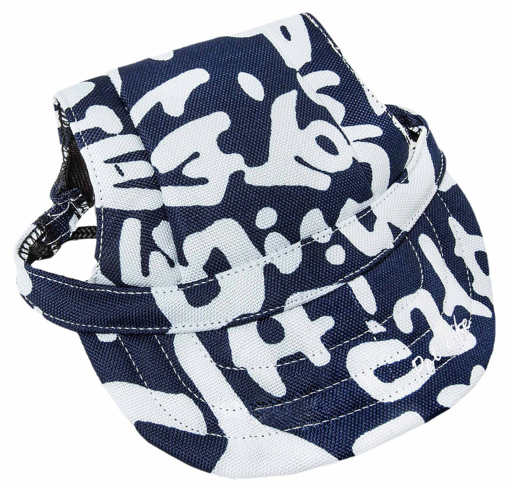 Bone Cappa Graffiti UV Protectant Adjustable Dog Hat Cap