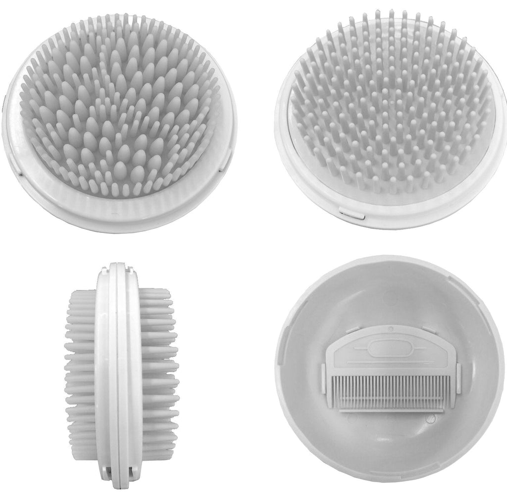 Bravel 3-in-1 Travel Pocketed Dual Grooming Brush and Pet Comb