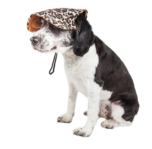 Cheetah Bonita UV Protectant Adjustable Dog Hat Cap