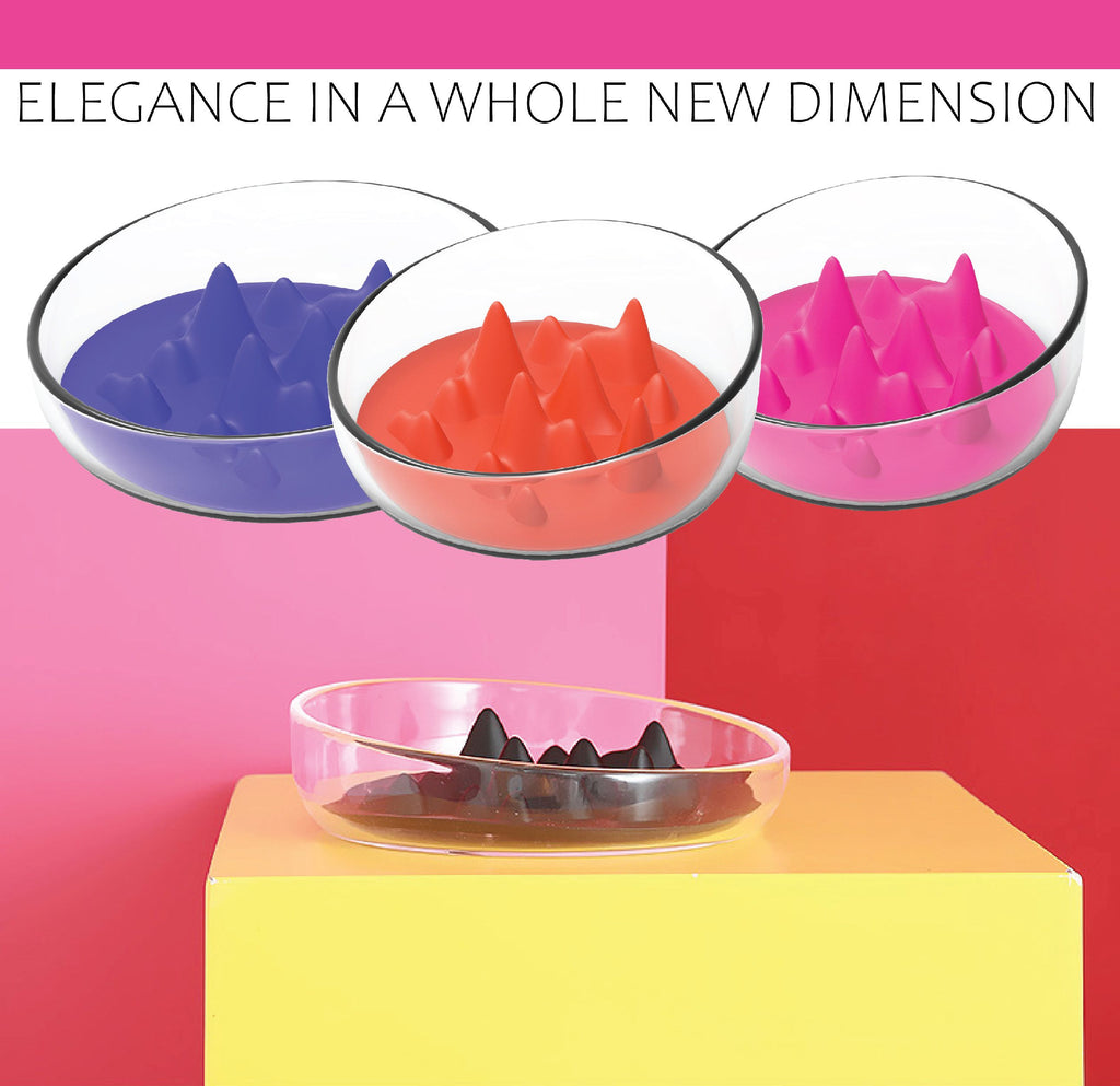 Cirlicue Mountain Shaped Modern Slow Feeding Pet Bowl