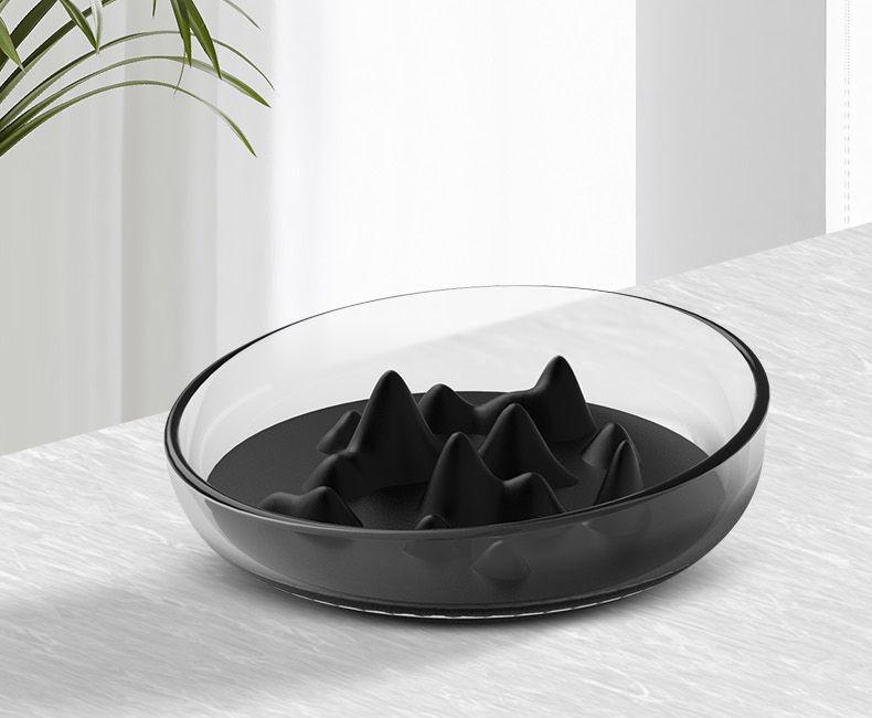 Cirlicue Mountain Shaped Modern Slow Feeding Pet Bowl