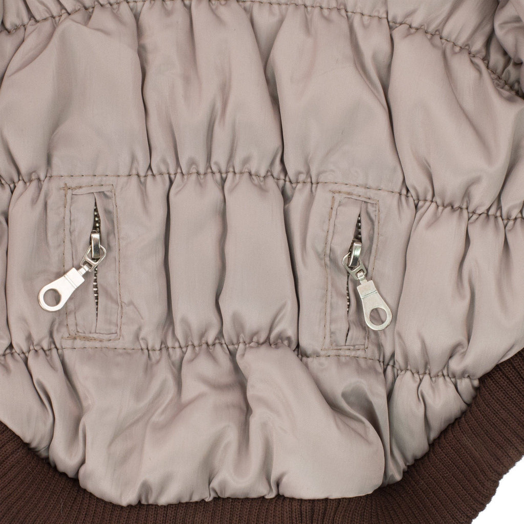 Classic Metallic Fashion 3M Insulated Dog Coat Parka with Removable Hood – Solid Colors