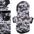 Classic Metallic Fashion 3M Insulated Dog Coat Parka with Removable Hood – Denim Style