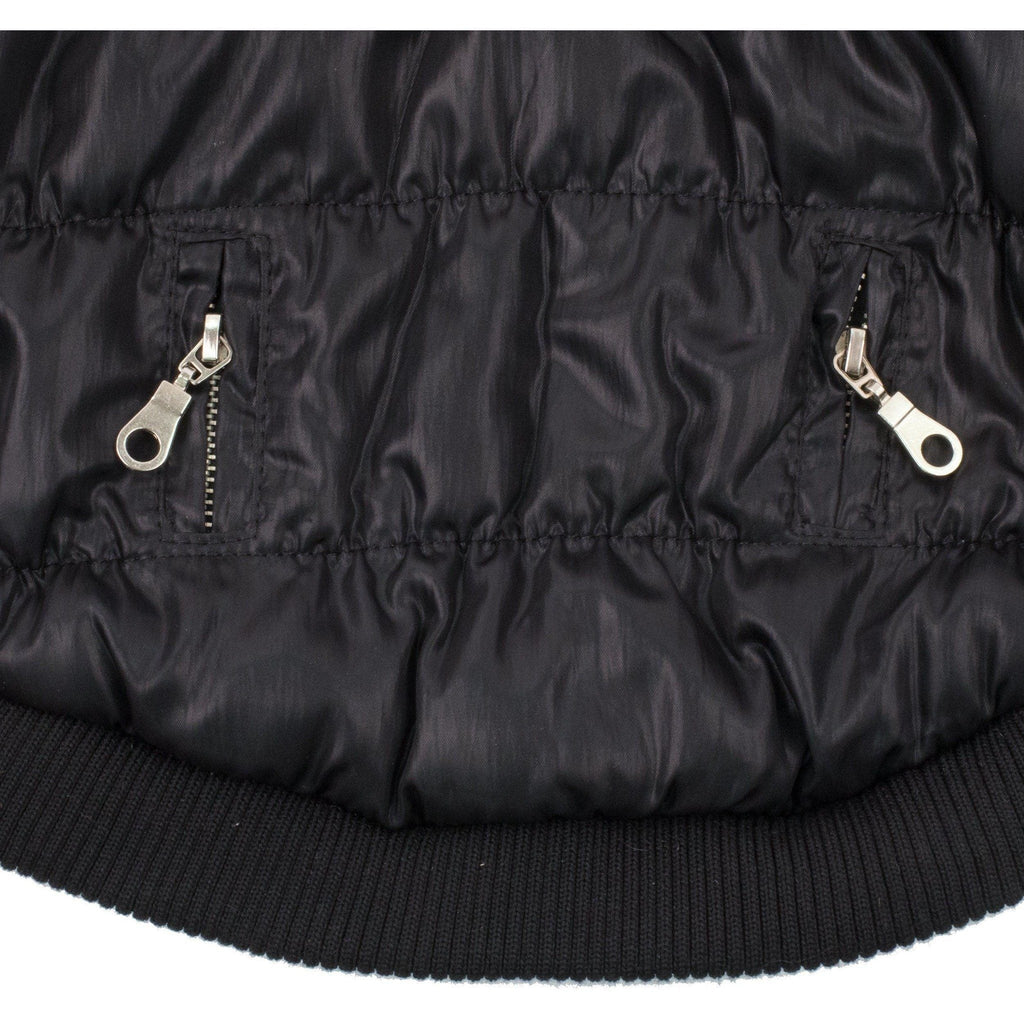 Classic Metallic Fashion 3M Insulated Dog Coat Parka with Removable Hood – Solid Colors