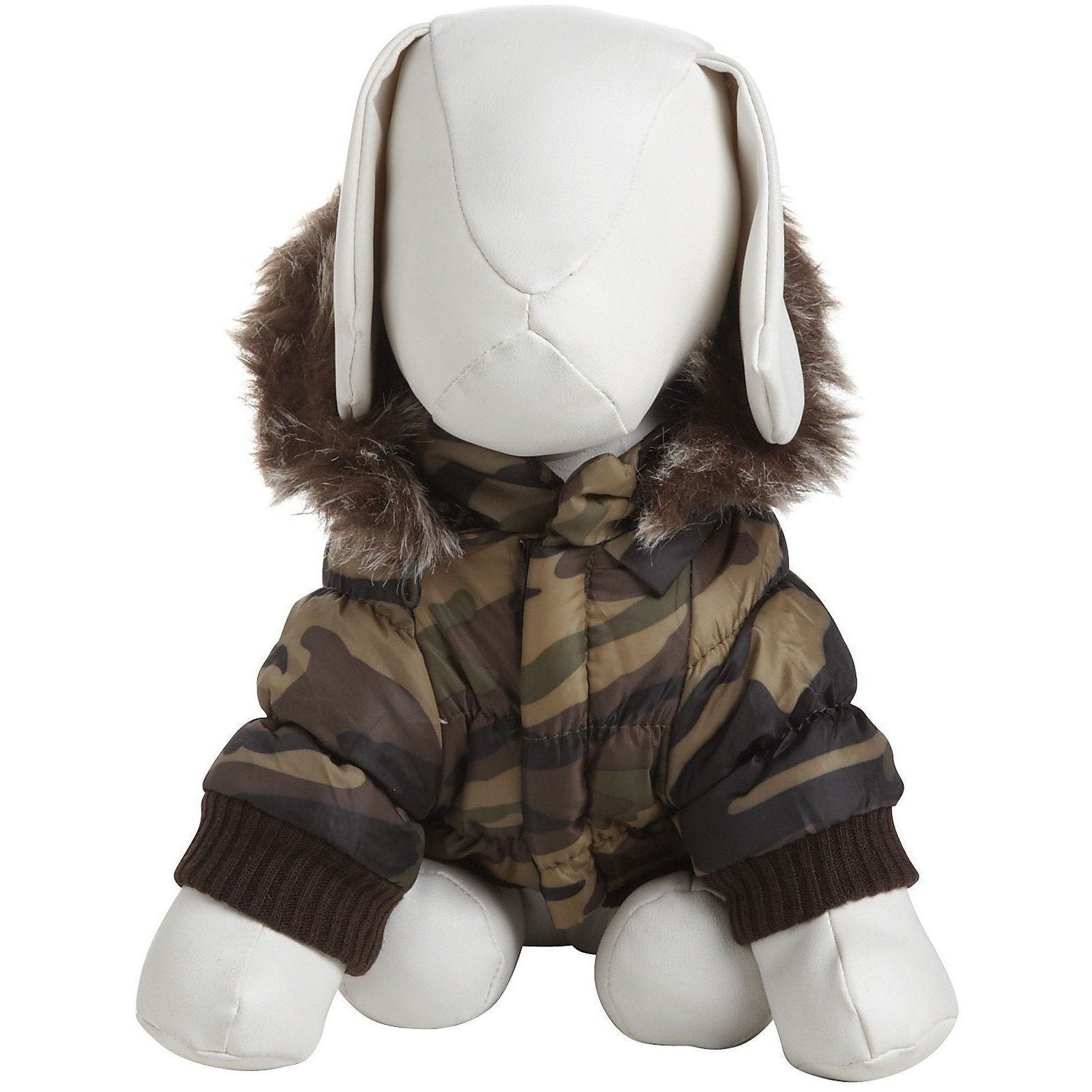 Classic Metallic Fashion 3M Insulated Dog Coat Parka with Removable Hood – Solid Colors