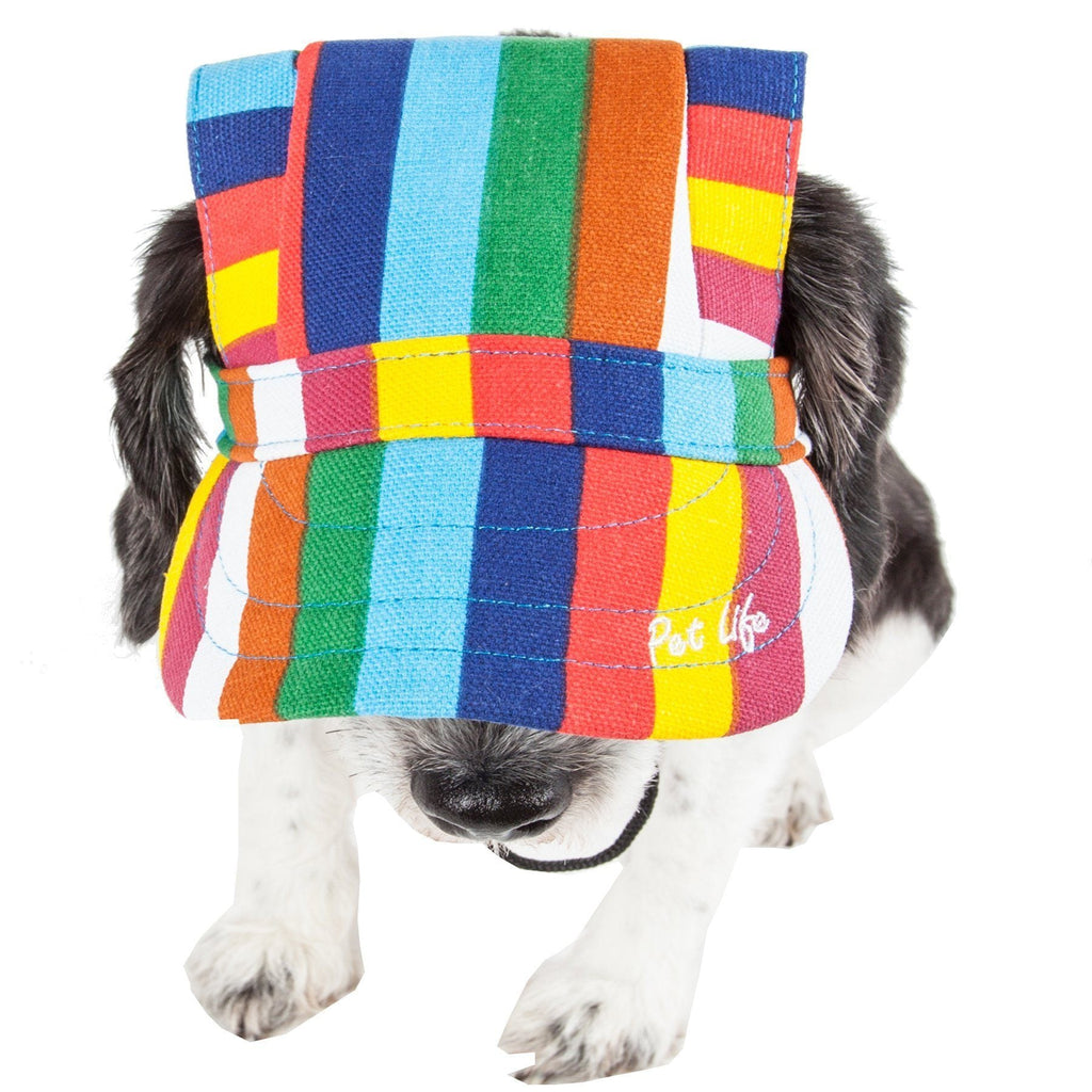 Colorfur Floral UV Protectant Adjustable Dog Hat Cap