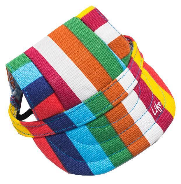 Colorfur Floral UV Protectant Adjustable Dog Hat Cap