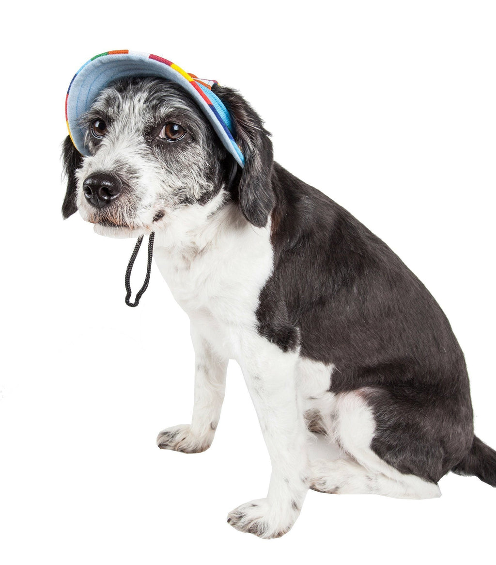 Colorfur UV Protectant Canopy Brimmed Dog Hat Cap