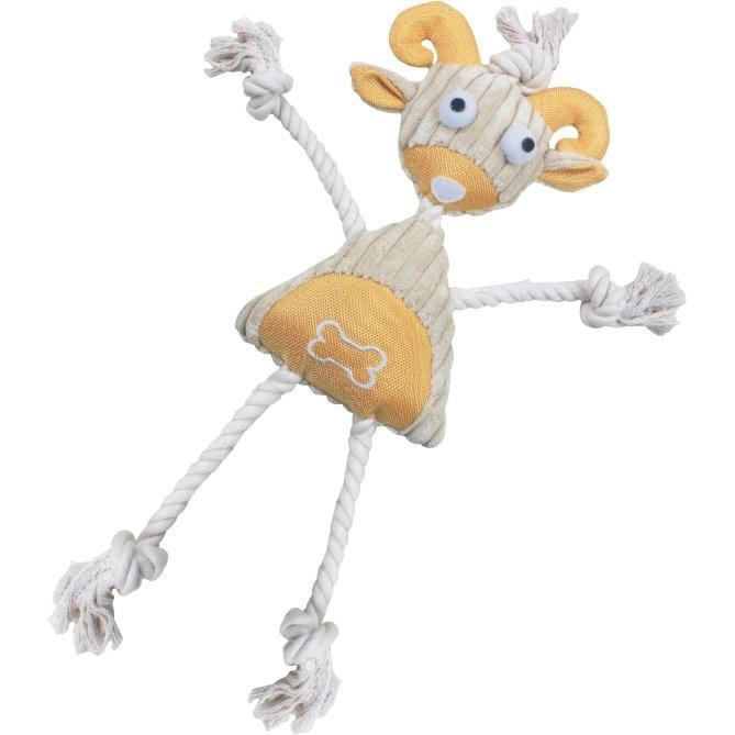 Doll Mannequin Natural Jute and Rope Squeak Dog Toy