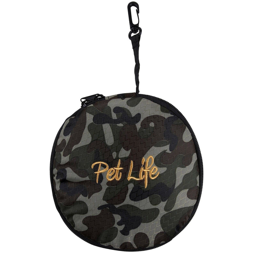 Dual Folding Food and Water Collapsible Travel Pet Bowl