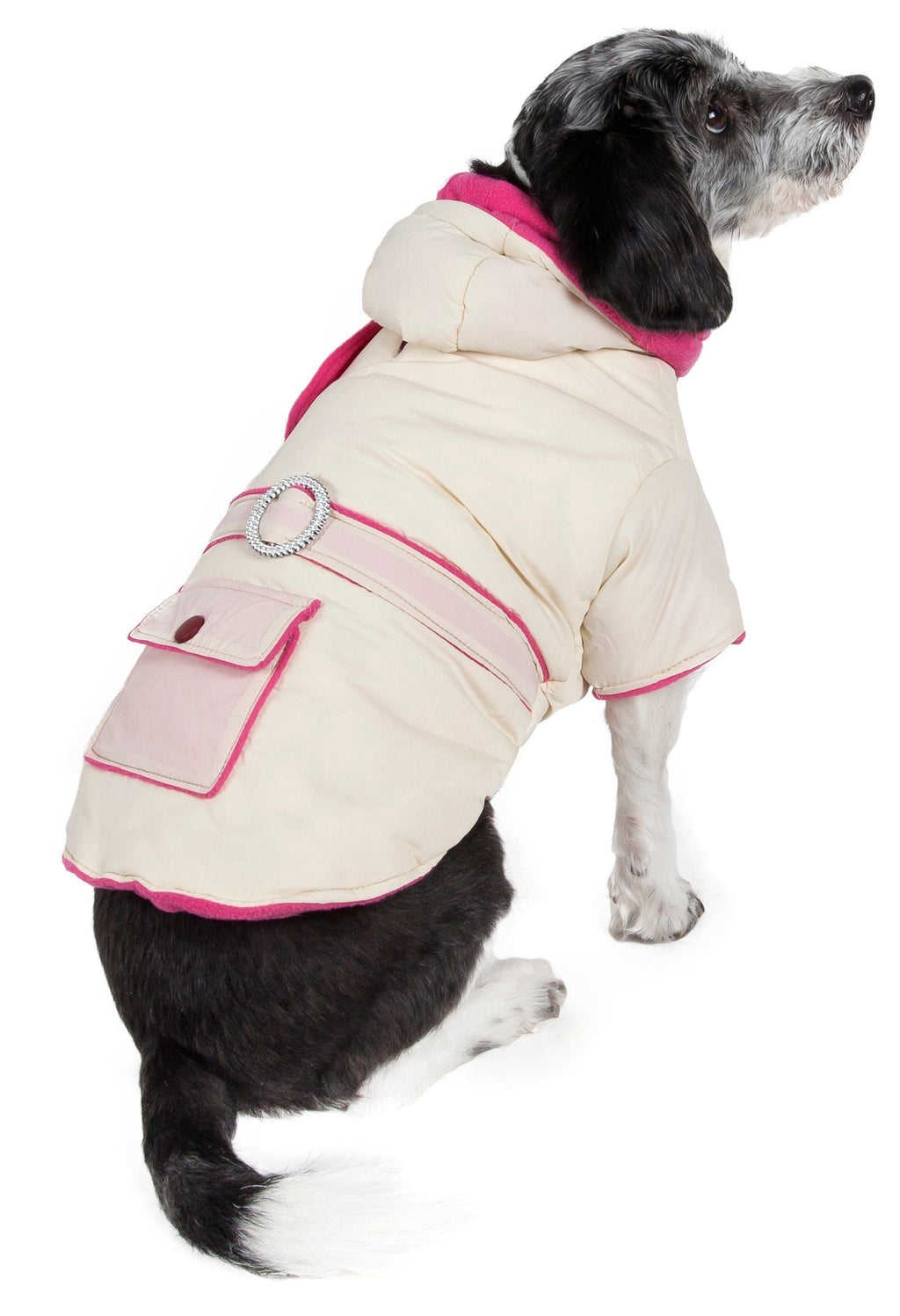Dual-Toned 3M Insulated Diamond Jeweled Dog Jacket
