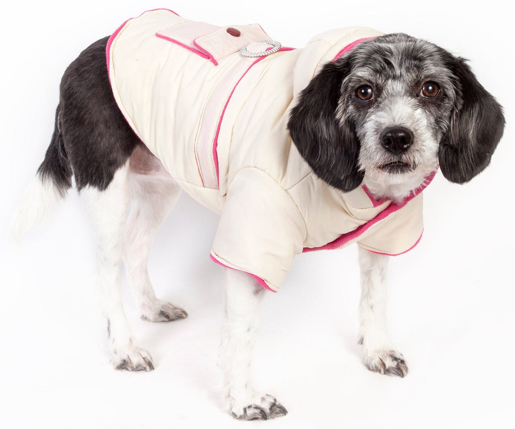 Dual-Toned 3M Insulated Diamond Jeweled Dog Jacket