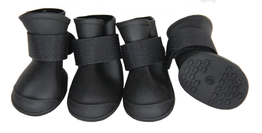 Elastic Protective Multi-Usage All-Terrain Rubberized Dog Shoes – Set of 4