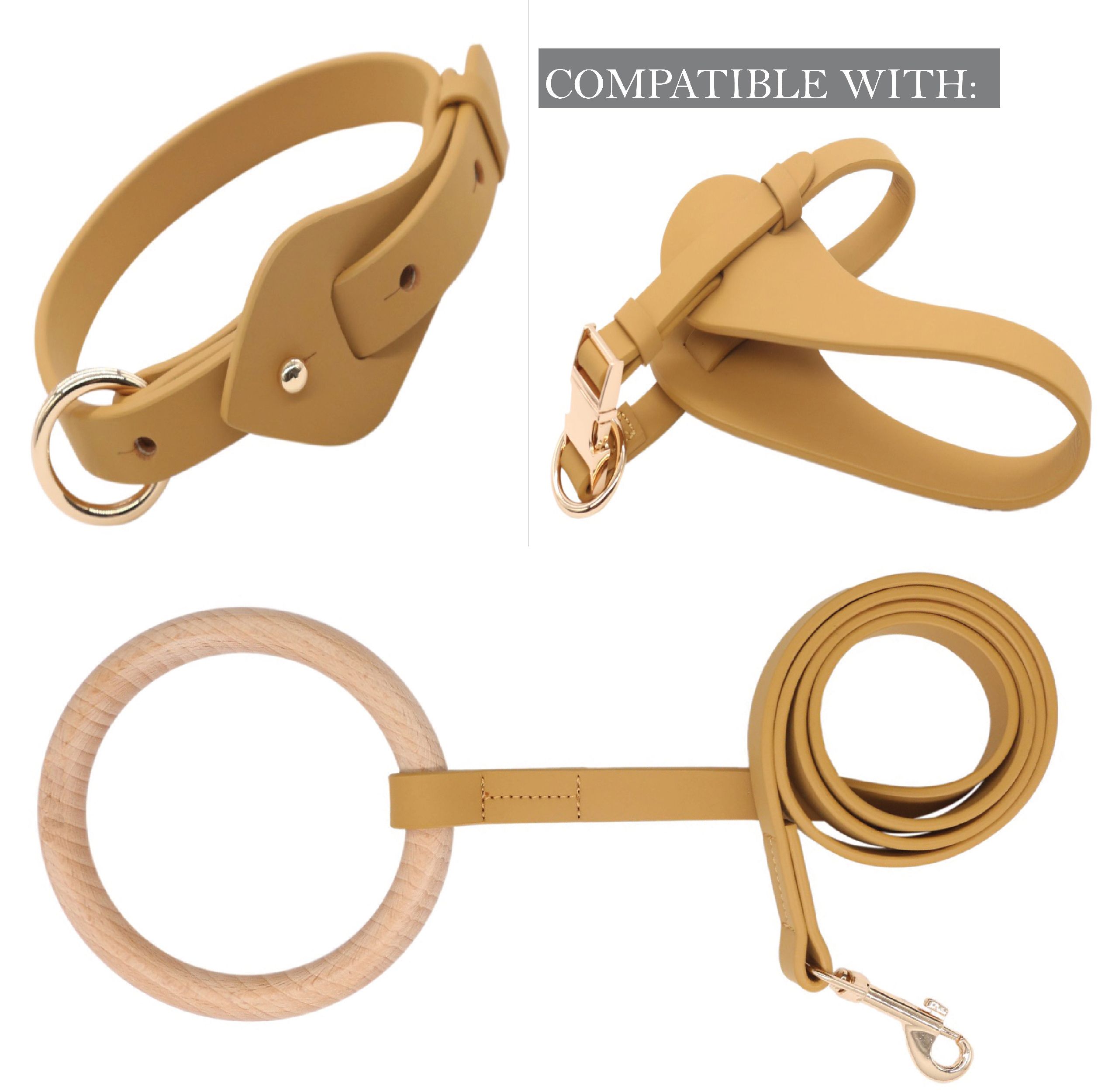 Ever-Craft Boutique Adjustable Designer Leather Dog Collar