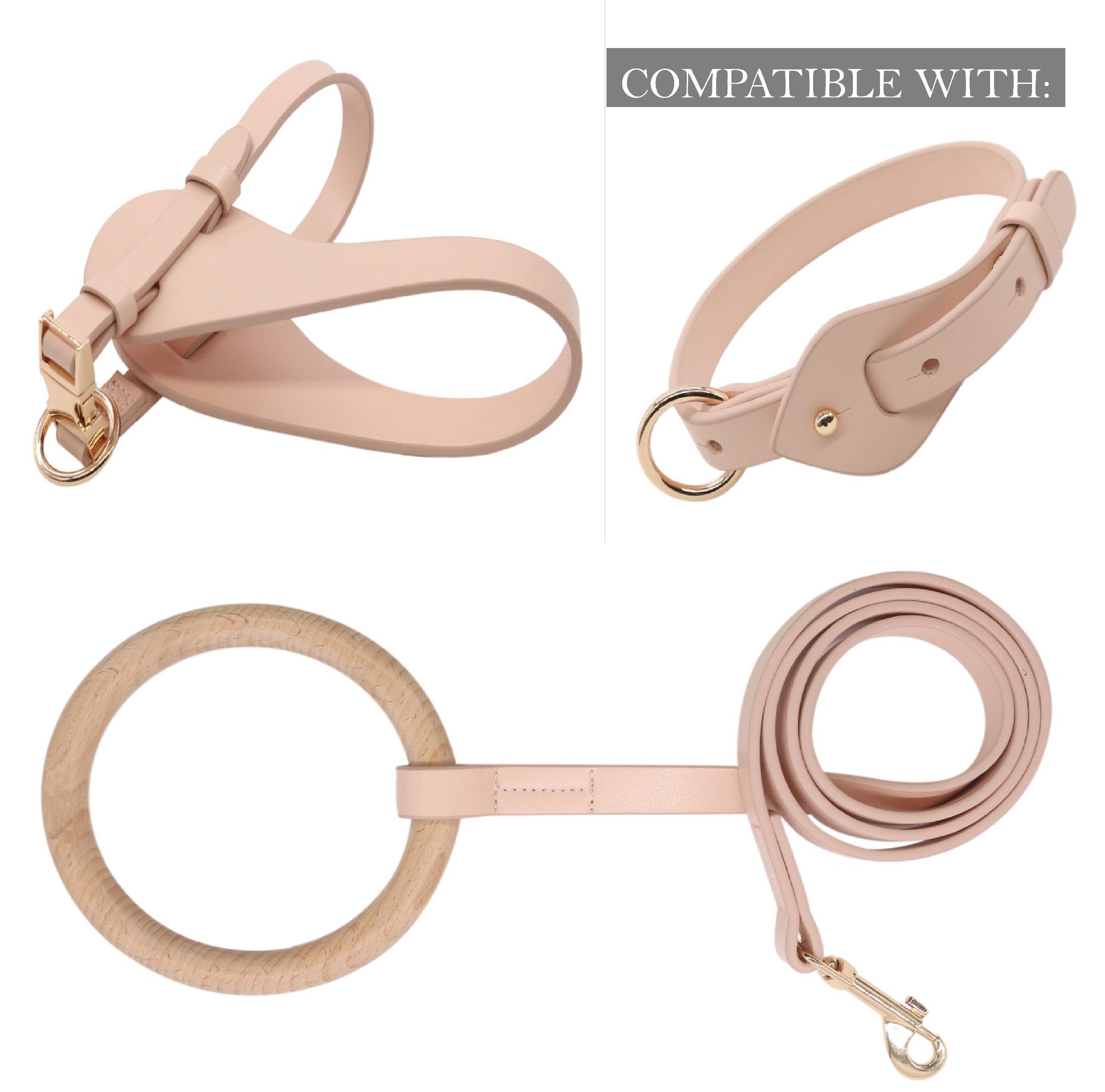 Ever-Craft Boutique Adjustable Designer Leather Dog Harness
