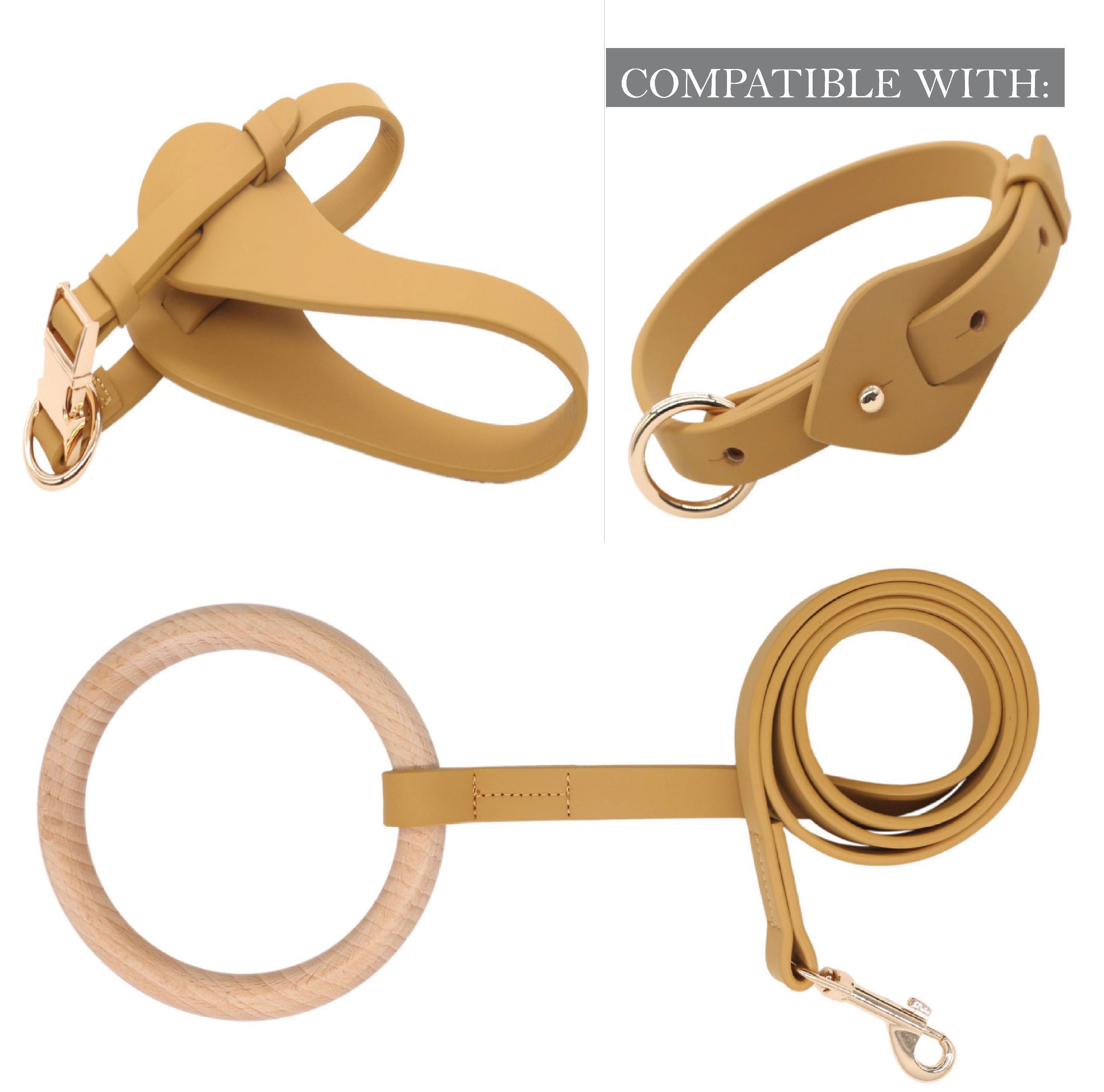 Ever-Craft Boutique Adjustable Designer Leather Dog Harness