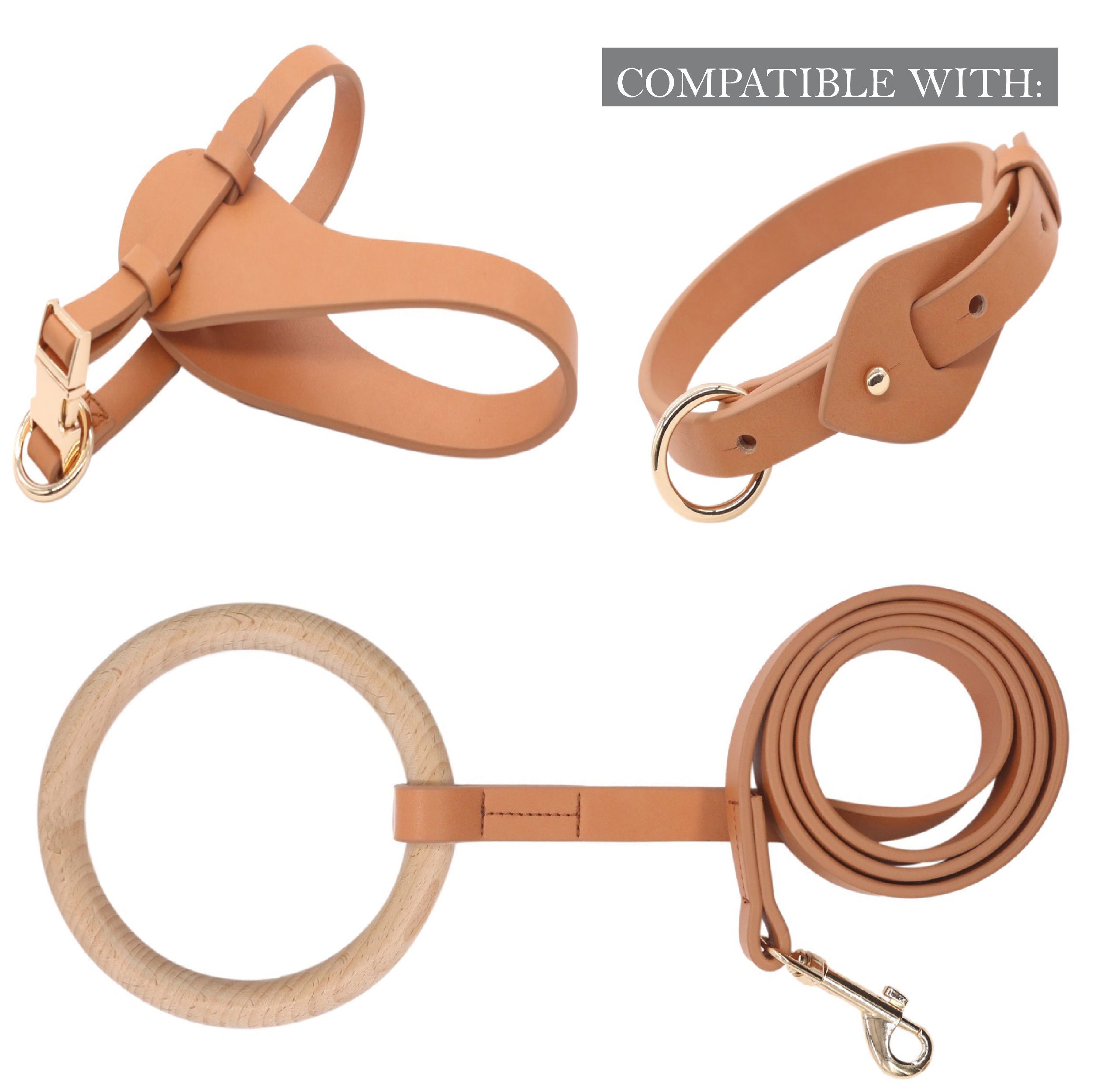 Ever-Craft Boutique Adjustable Designer Leather Dog Harness