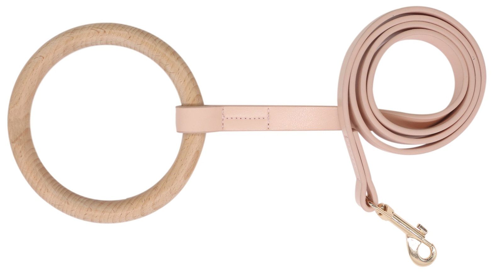 Ever-Craft Boutique Beechwood and Leather Designer Dog Leash