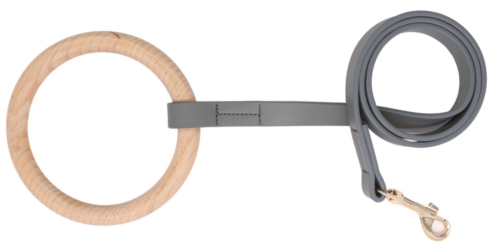 Ever-Craft Boutique Beechwood and Leather Designer Dog Leash